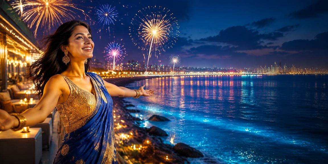 Mobile user playing Teen Patti by the Marine Drive, Mumbai